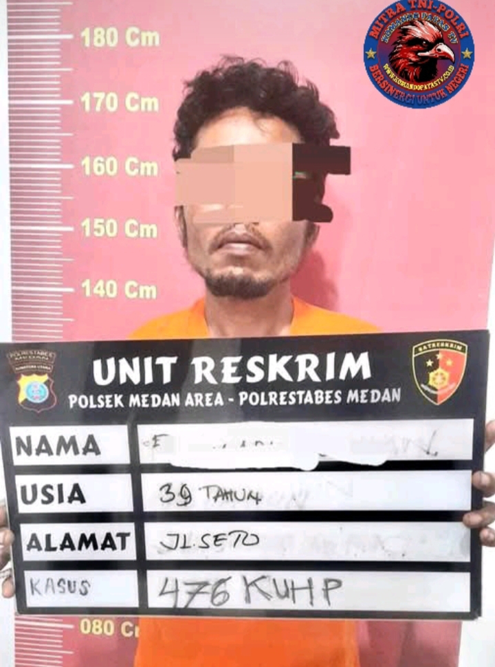 Polsek Medan Area Tangkap Residivis
