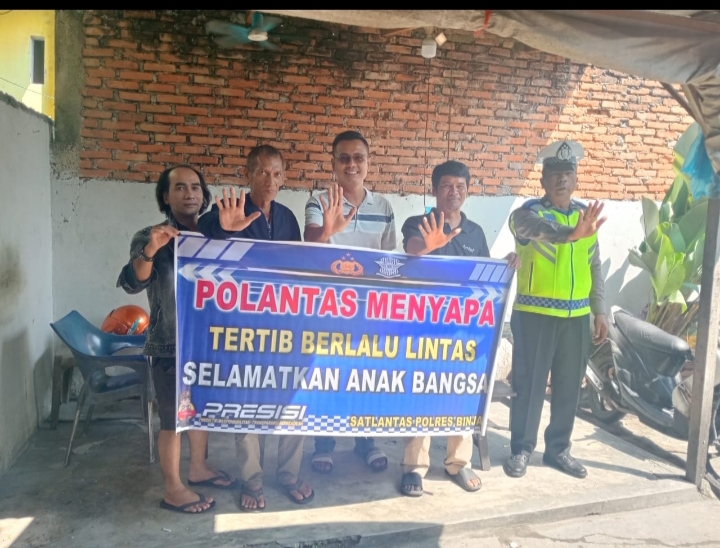 Program " Polantas Menyapa"Polres Binjai