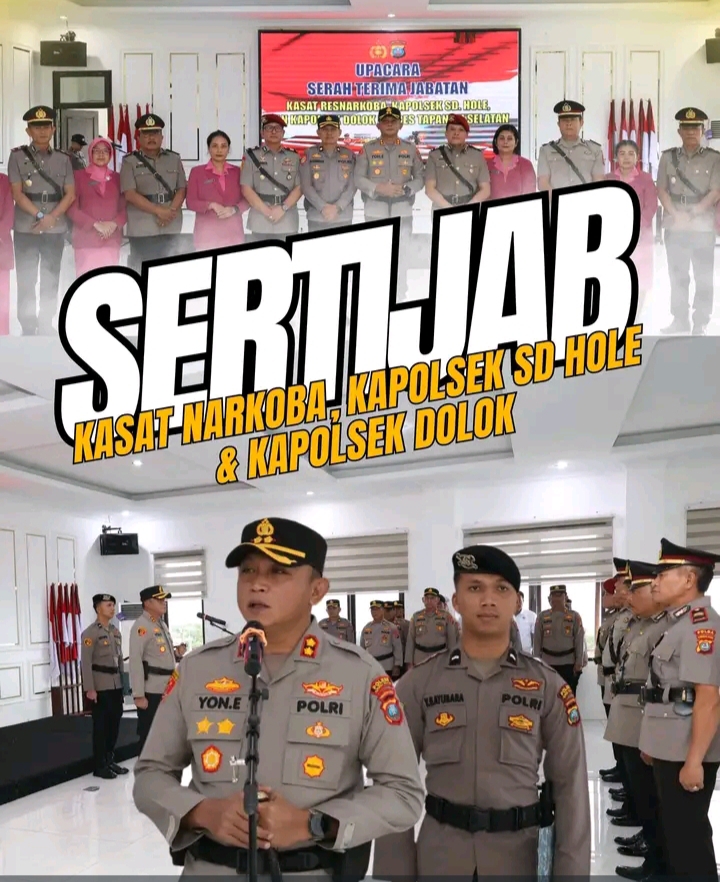 Polres Tapanuli Selatan Melaksanakan upacara serah terima jabatan