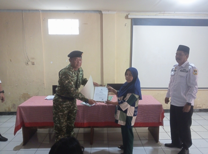 Pusdikkav Padalarang Gelar Program Akta kelahiran Gratis Warga Kurang Mampuh Hingga Yatim Piatu