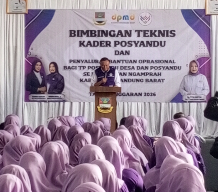 Bingbingan Teknis Kader Posyandu dan Penyaluran Bantuan operasional bagi TP posyandu Desa dan Posyandu Sekecamata Ngamprah