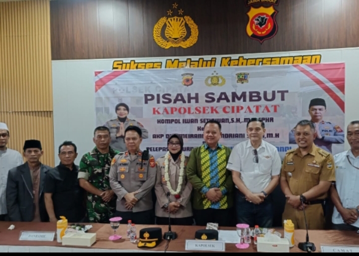 Pisah Sambut Kapolsek Cipatat Berlangsung Khidmat, Kompol Iwan Setiawan Pamit Usai Lebih Dua Tahun Mengabdi Cipatat