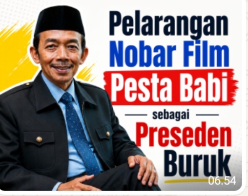 Aceng Syamsul Hadie (ASH): Pelarangan Nobar Film Dokumenter Pesta Babi sebagai Preseden Buruk bagi Konsitusi dan Demokrasi