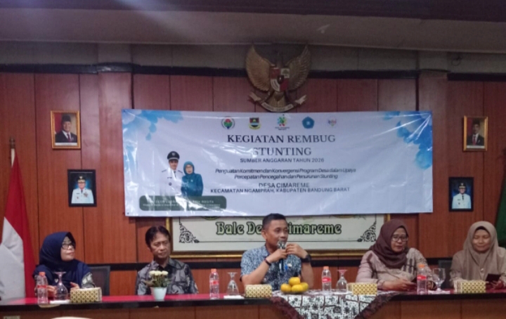 Rembug Stunting Desa Cimareme Perkuat Snergi Lintas Sektor untuk Pertahankan Status Bebas Stunting