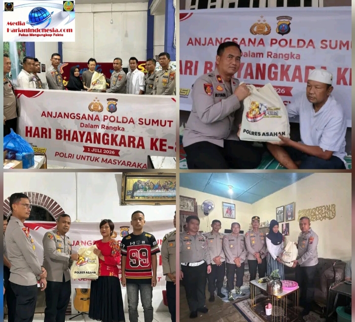 POLRES ASAHAN GELAR ANJANGSANA KEPADA PERSONEL DAN KELUARGA DALAM RANGKA HUT BHAYANGKARA KE 80