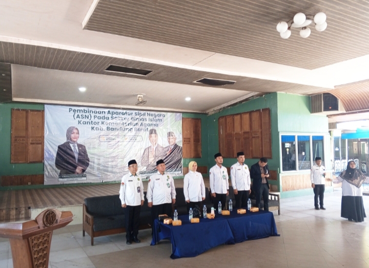 Pembinaan ASN Satker Bimas Islam Kemenag Kabupaten Bandung Barat Tekankan Integritas Profesionalisme,dan Peningkatan Kualitas Pelayanan