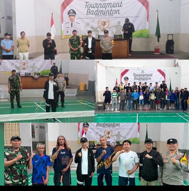 Tournament Badminton Kades Cup Semarakkan HUT RI Ke-81 , Bangun Sportivitas dan Pererat Kebersamaan Warga Desa Cimareme